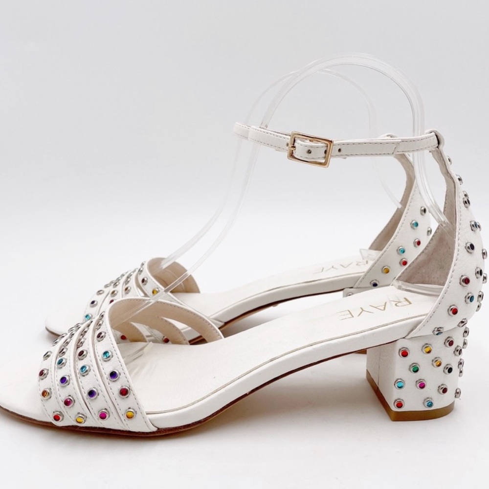 RAYE Rainbow Colorful Rhinestone Sandals - Picture 2 of 7